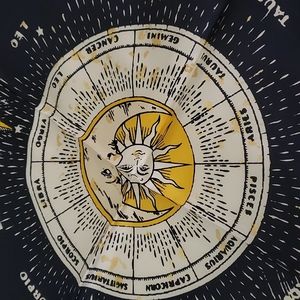 New Zodiac Navy Blue Silk Scarf. No exchanges.
